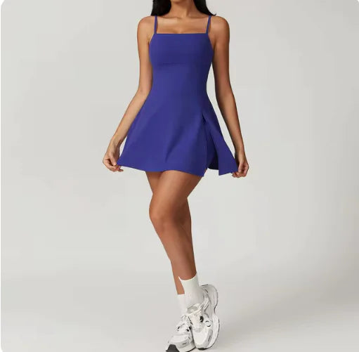 Backless Yoga Romper with Padded Sports Bra