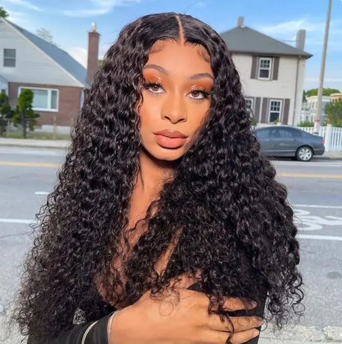 European And American Style Wig Front Lace Small Roll Medium Long Curly Hair