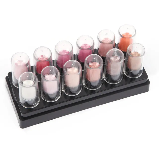 12pcs Eyeshadow Stick Set - Waterproof Glitter Pencils