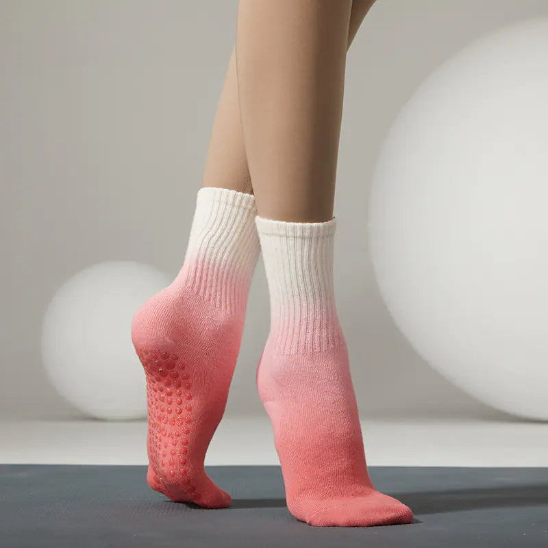 Women's Tie Dye Anti-Slip Mid Tube Socks