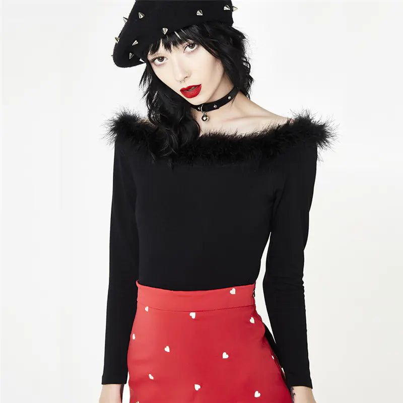 Women's Solid Color Off-Shoulder Long Sleeve Bodysuit