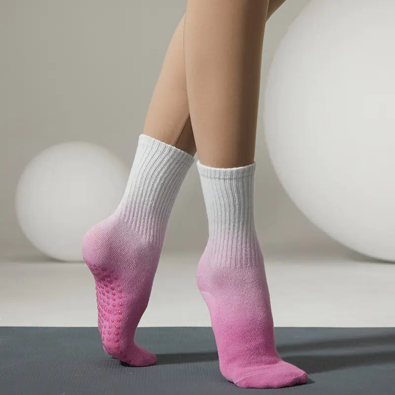 Women's Tie Dye Anti-Slip Mid Tube Socks
