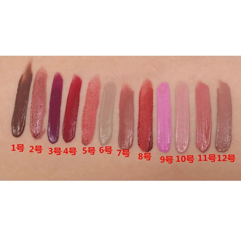12 Colors Waterproof Matte Liquid Lipstick