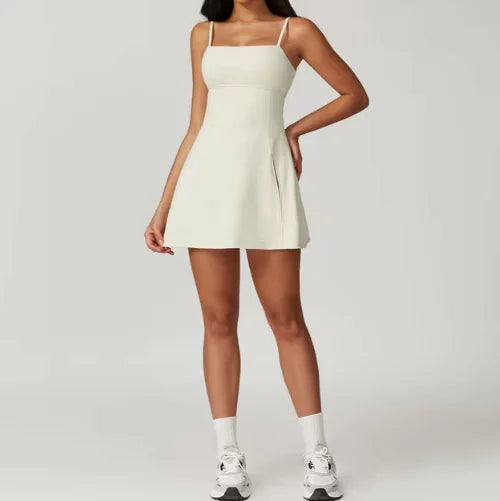 Backless Yoga Romper with Padded Sports Bra